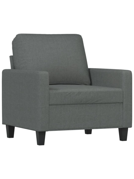 Křeslo tmavě šedé 60 cm textil