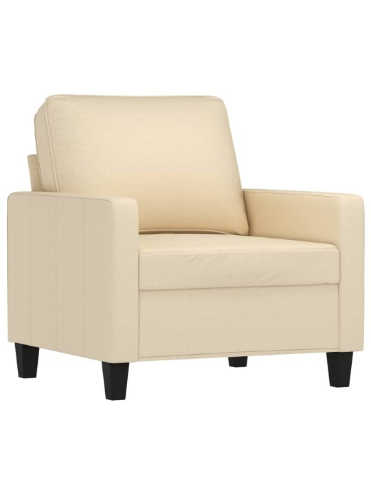 Křeslo krémové 60 cm textil