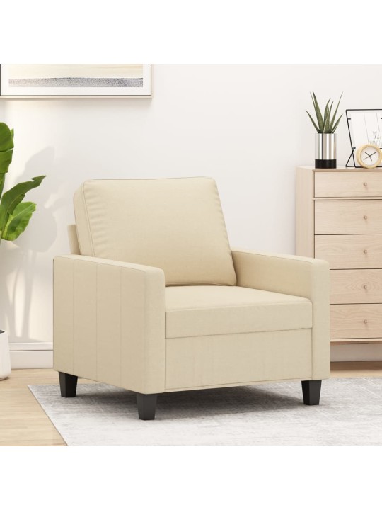 Křeslo krémové 60 cm textil