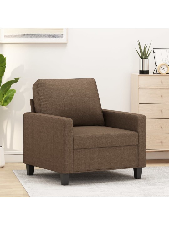 Křeslo hnědé 60 cm textil