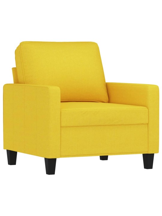 Křeslo světle žluté 60 cm textil