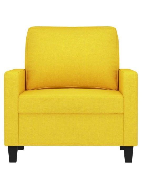 Křeslo světle žluté 60 cm textil