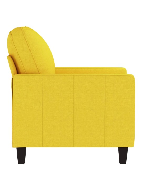 Křeslo světle žluté 60 cm textil