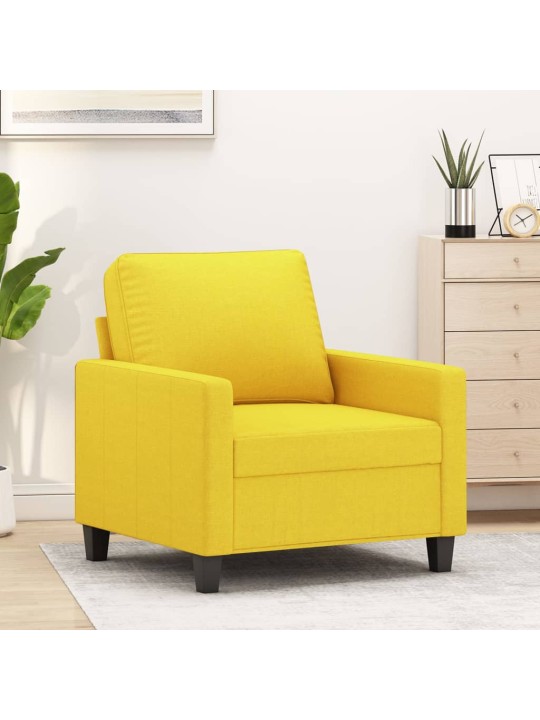 Křeslo světle žluté 60 cm textil