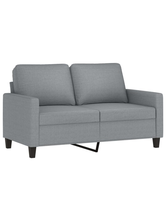 2místná pohovka světle šedá 120 cm textil