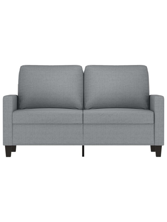2místná pohovka světle šedá 120 cm textil