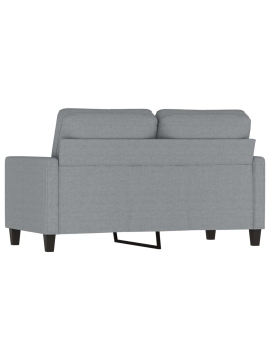 2místná pohovka světle šedá 120 cm textil