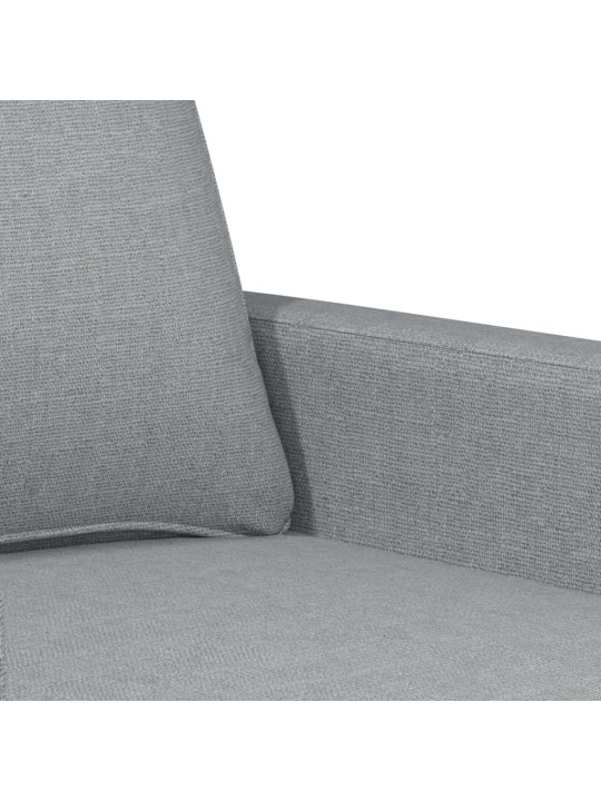 2místná pohovka světle šedá 120 cm textil