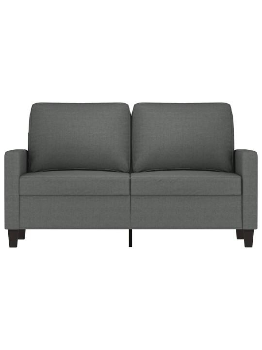 2místná pohovka tmavě šedá 120 cm textil