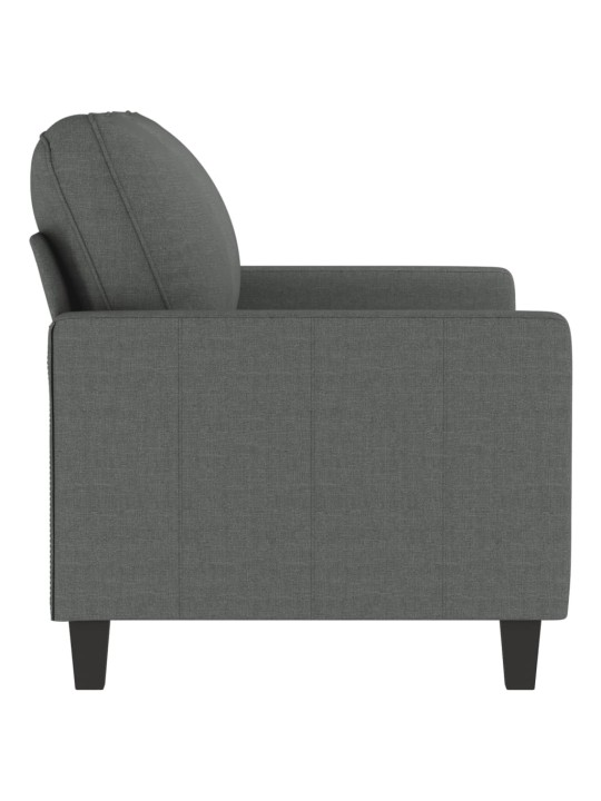 2místná pohovka tmavě šedá 120 cm textil