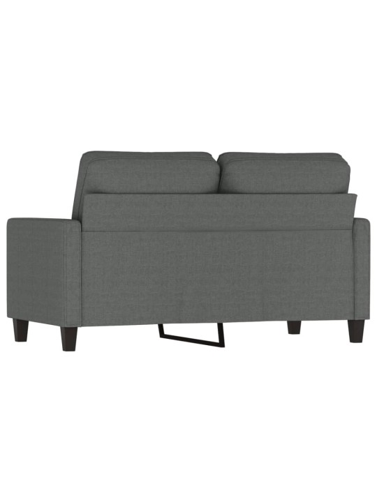 2místná pohovka tmavě šedá 120 cm textil