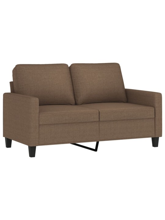 2místná pohovka hnědá 120 cm textil