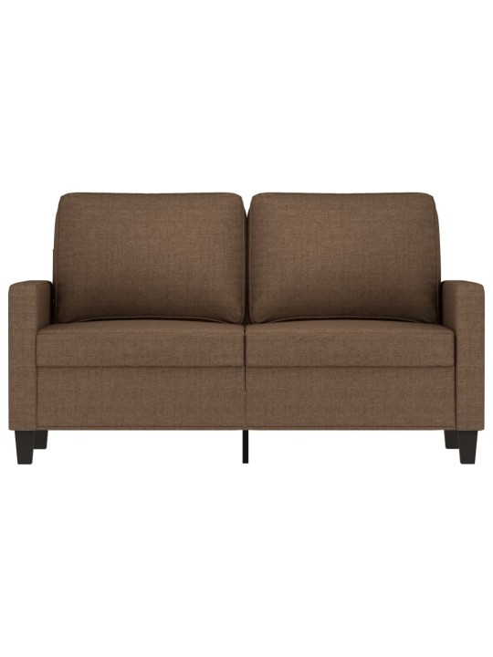 2místná pohovka hnědá 120 cm textil