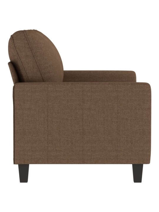 2místná pohovka hnědá 120 cm textil