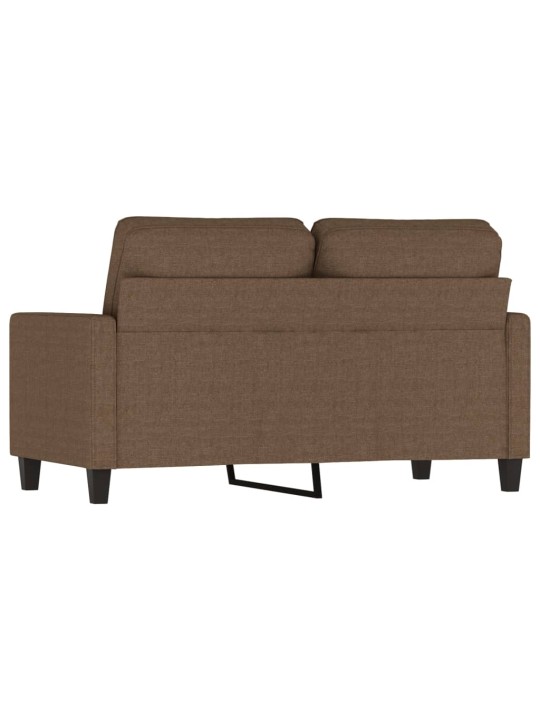 2místná pohovka hnědá 120 cm textil