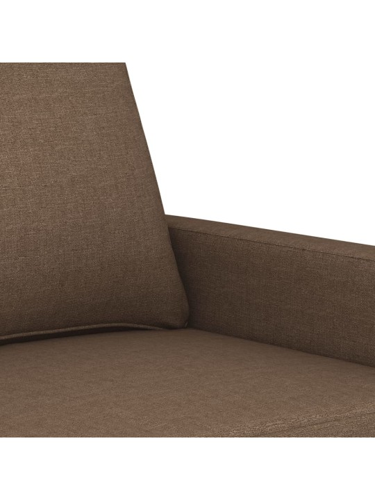 2místná pohovka hnědá 120 cm textil