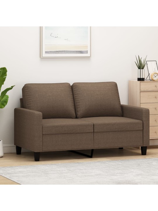 2místná pohovka hnědá 120 cm textil