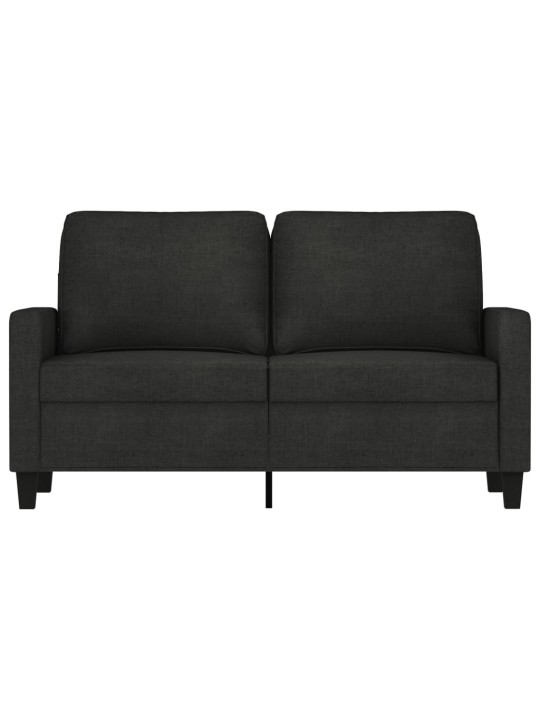 2místná pohovka černá 120 cm textil