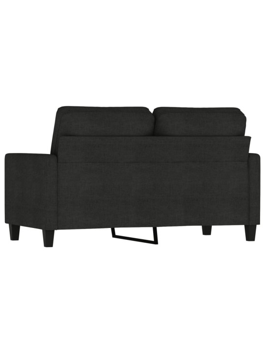 2místná pohovka černá 120 cm textil