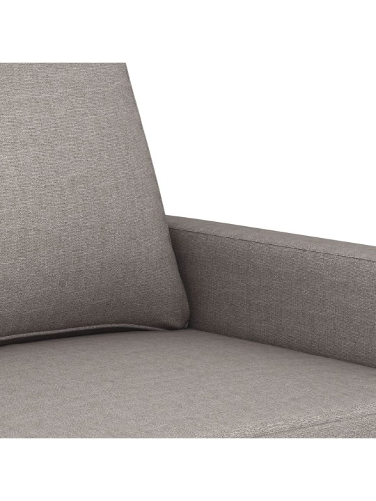 2místná pohovka taupe 120 cm textil