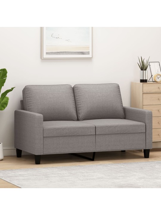 2místná pohovka taupe 120 cm textil