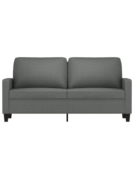 2místná pohovka tmavě šedá 140 cm textil