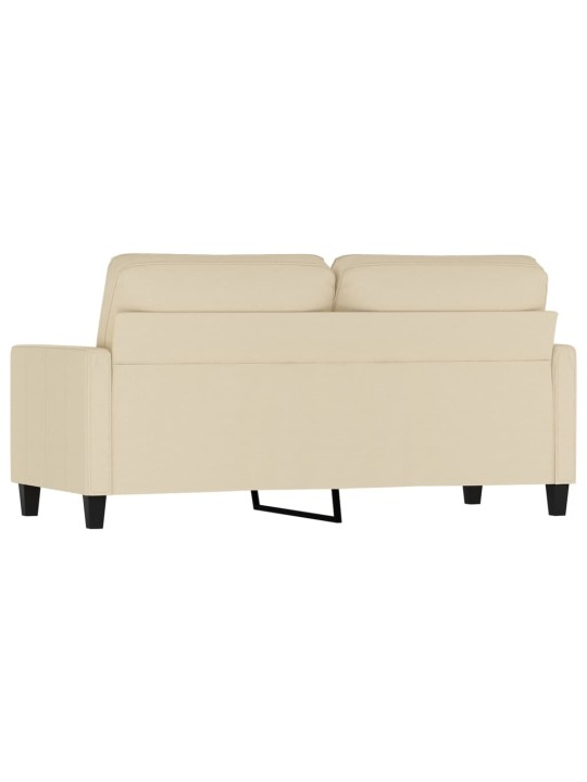 2místná pohovka krémová 140 cm textil