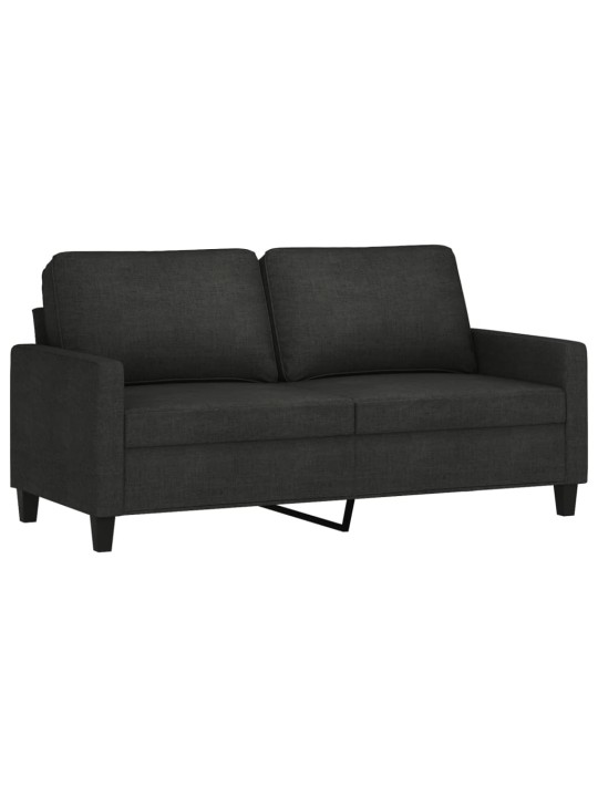 2místná pohovka černá 140 cm textil