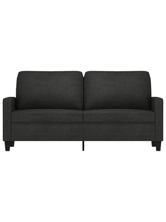 2místná pohovka černá 140 cm textil