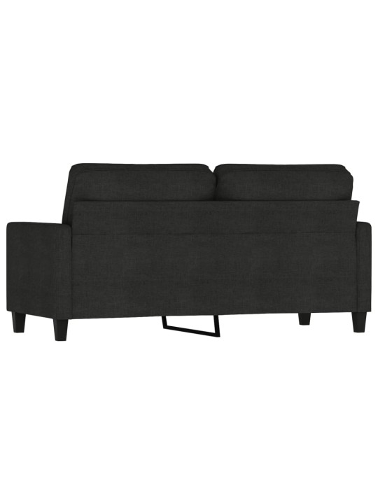 2místná pohovka černá 140 cm textil
