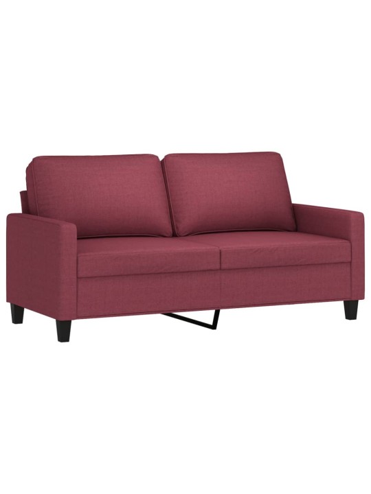2místná pohovka vínová 140 cm textil