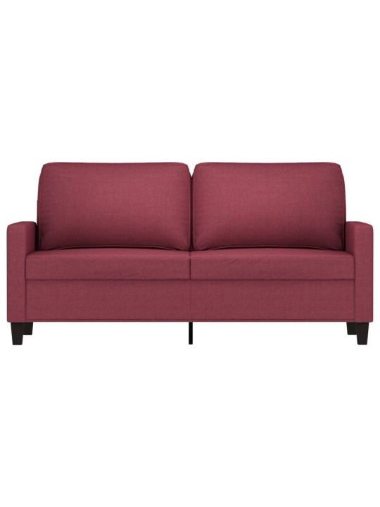 2místná pohovka vínová 140 cm textil