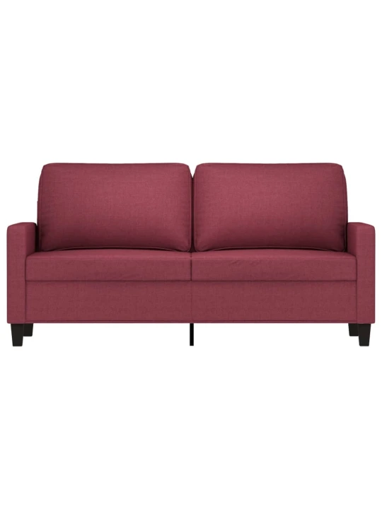 2místná pohovka vínová 140 cm textil