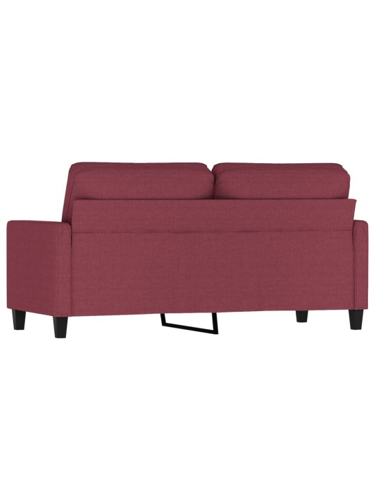 2místná pohovka vínová 140 cm textil