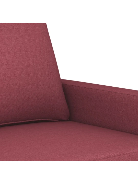 2místná pohovka vínová 140 cm textil