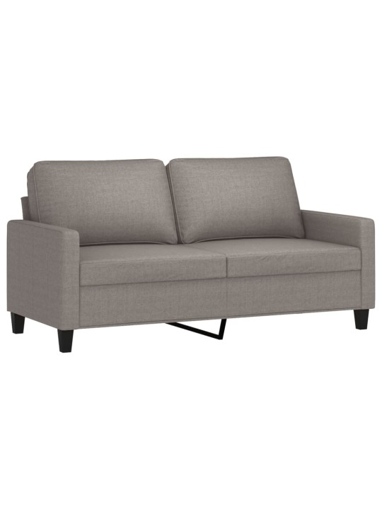 2místná pohovka taupe 140 cm textil