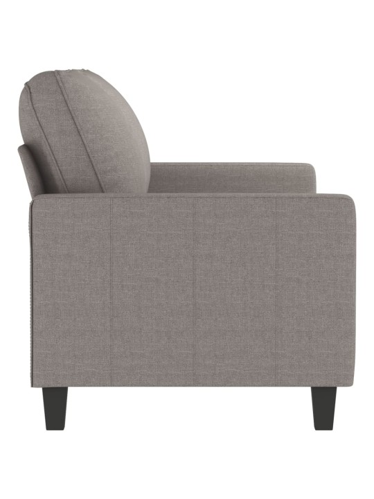 2místná pohovka taupe 140 cm textil
