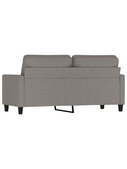 2místná pohovka taupe 140 cm textil
