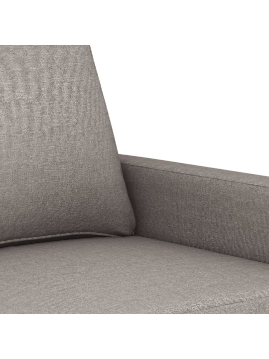 2místná pohovka taupe 140 cm textil