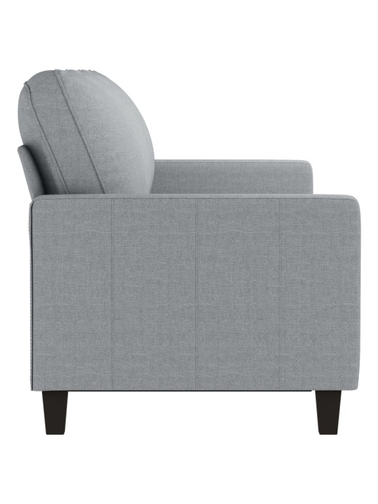 3místná pohovka světle šedá 180 cm textil