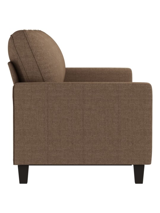 3místná pohovka hnědá 180 cm textil