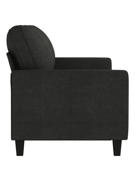 3místná pohovka černá 180 cm textil