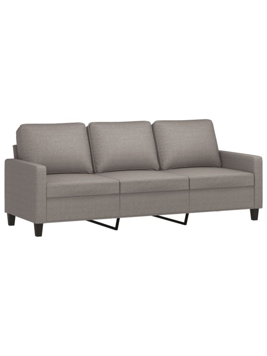 3místná pohovka taupe 180 cm textil