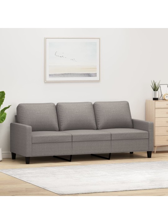 3místná pohovka taupe 180 cm textil