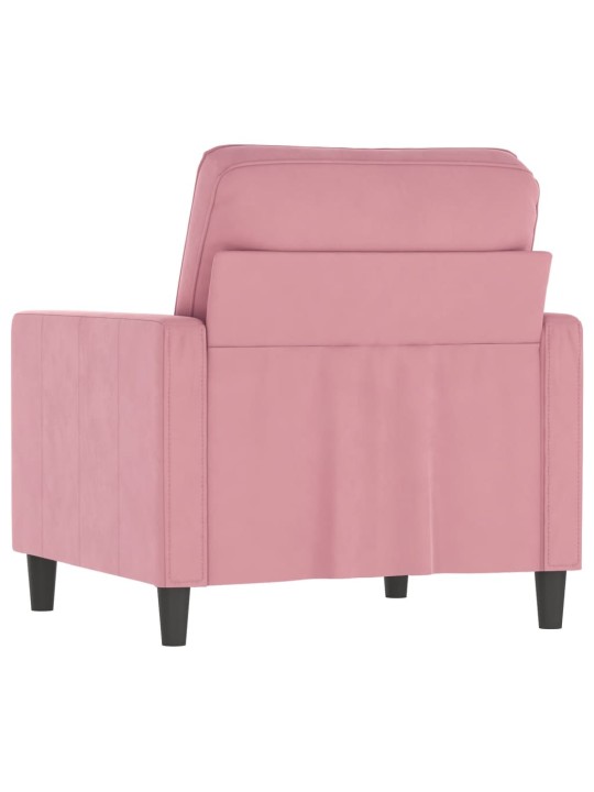 Křeslo růžové 60 cm samet