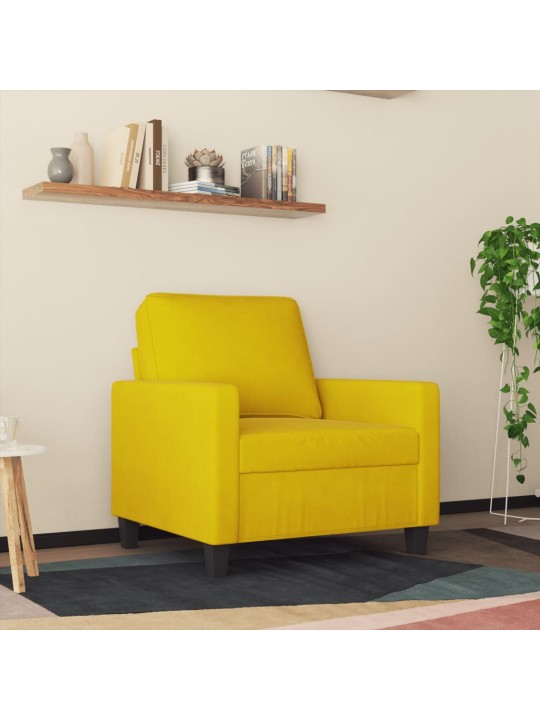 Křeslo žluté 60 cm samet