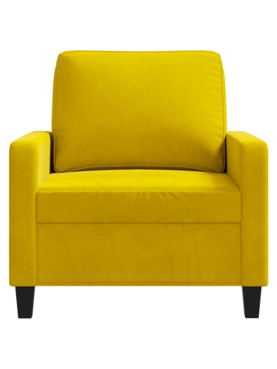 Křeslo žluté 60 cm samet