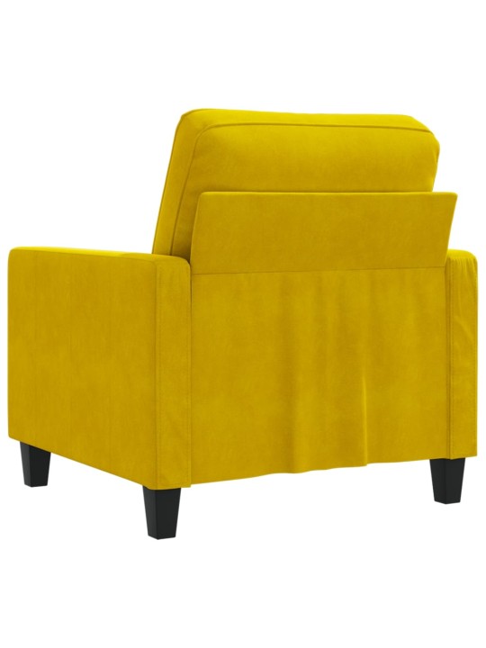 Křeslo žluté 60 cm samet