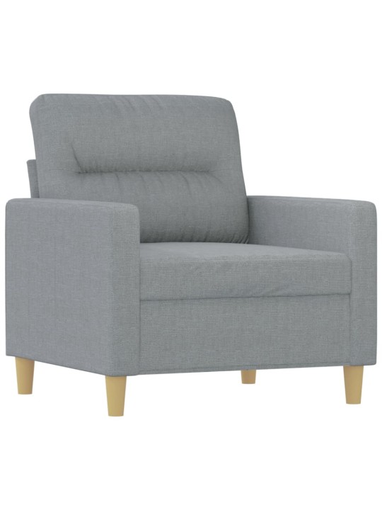 Křeslo světle šedé 60 cm textil