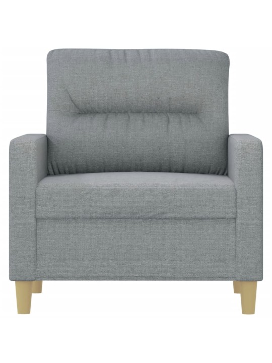 Křeslo světle šedé 60 cm textil